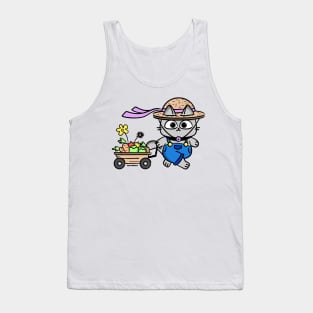 Gardening Cat Tank Top